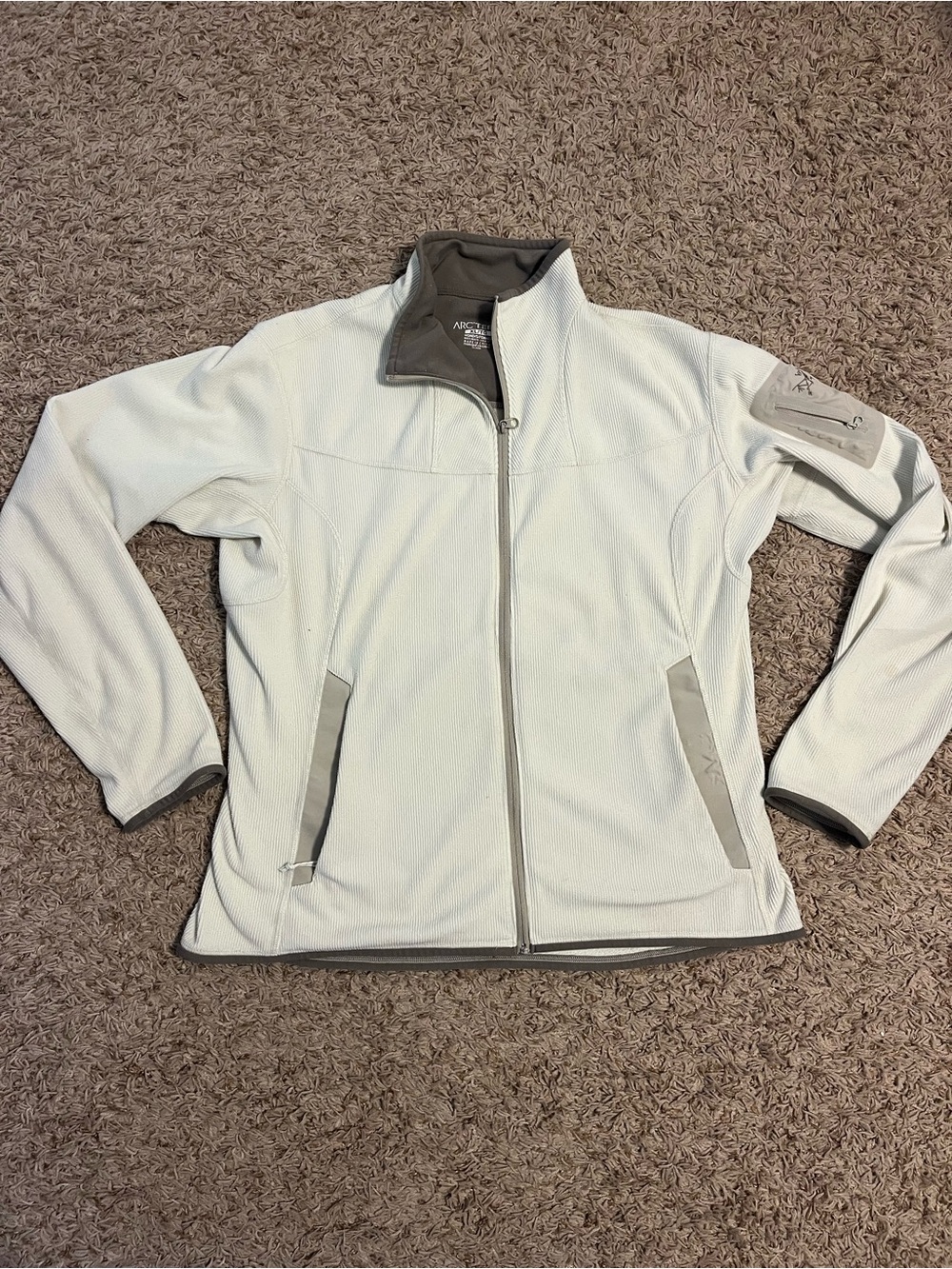 Arc'teryx Women's Polartec Fleece Full-Zip Jacket with Gray Trim